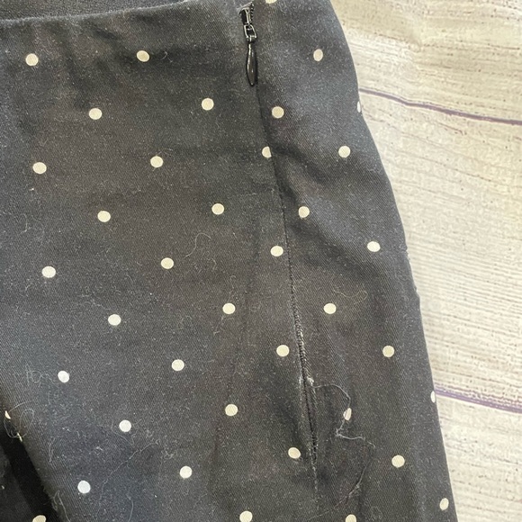 Old Navy black with white polka dot ankle pants - Picture 3 of 5